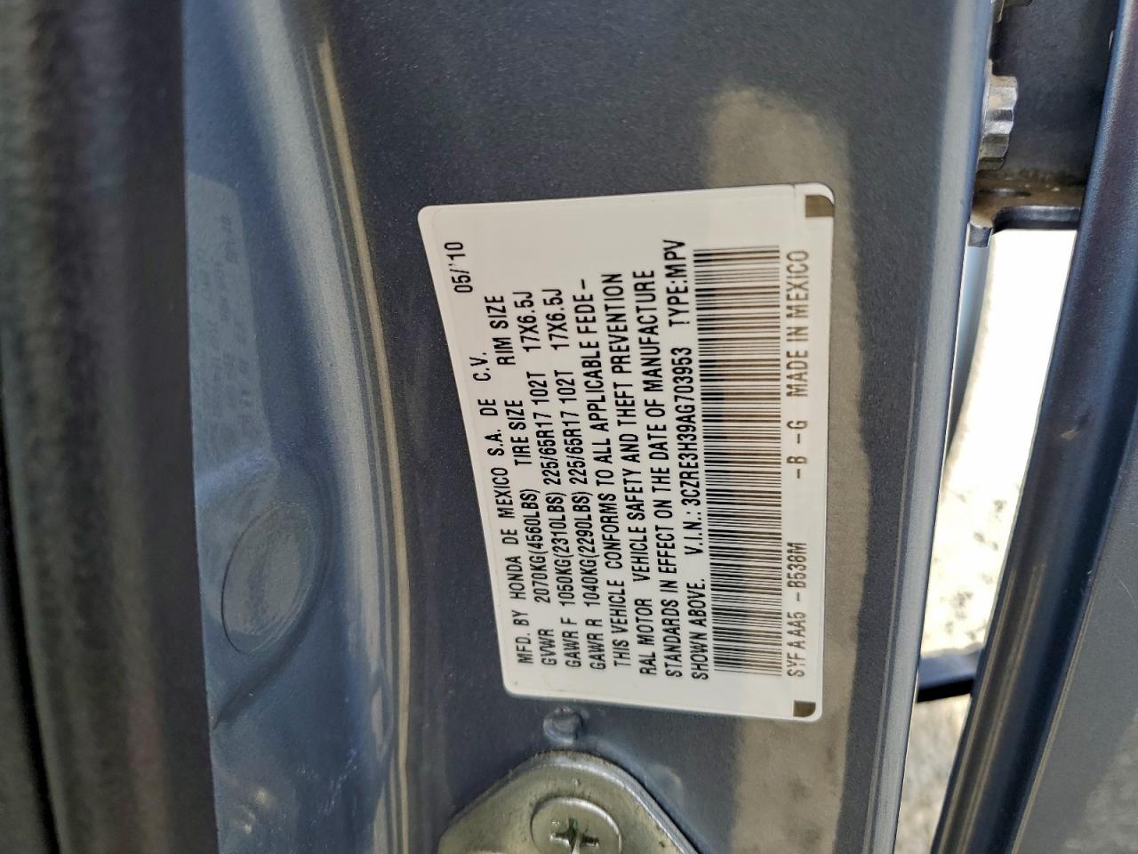 2010 HONDA CR-V LX photo 13