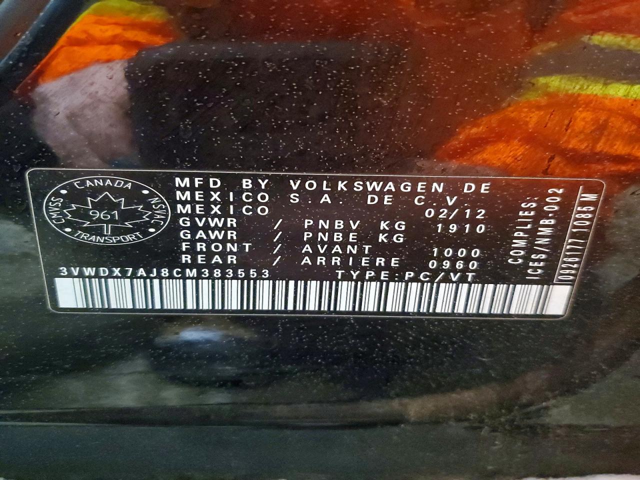 2012 VOLKSWAGEN JETTA SE photo 12