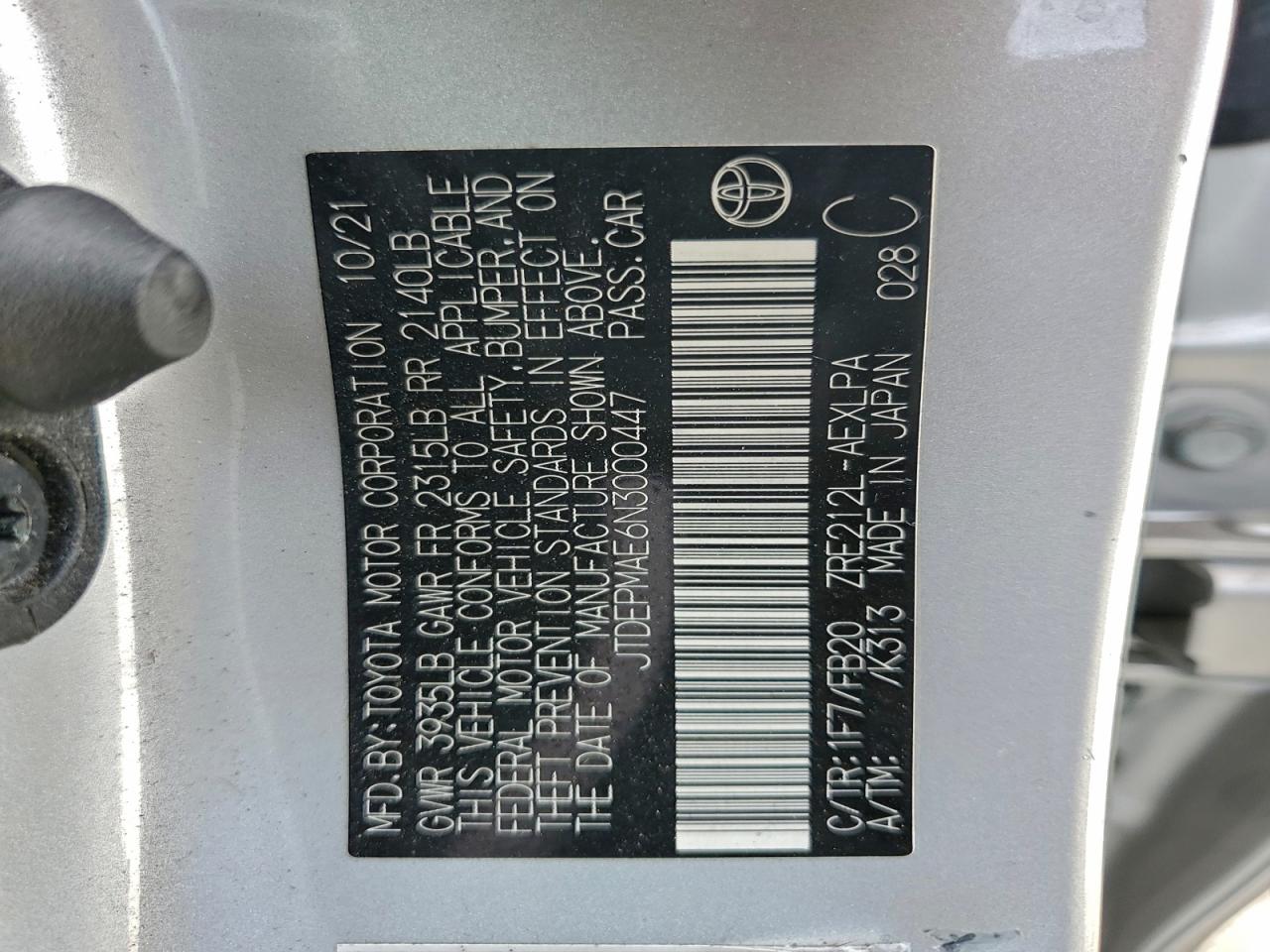 2022 TOYOTA COROLLA LE photo 34