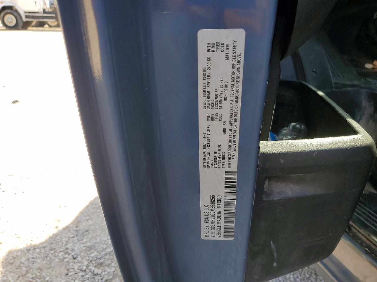 2021 RAM PROMASTER 3500 DELIVERY VAN photo 12