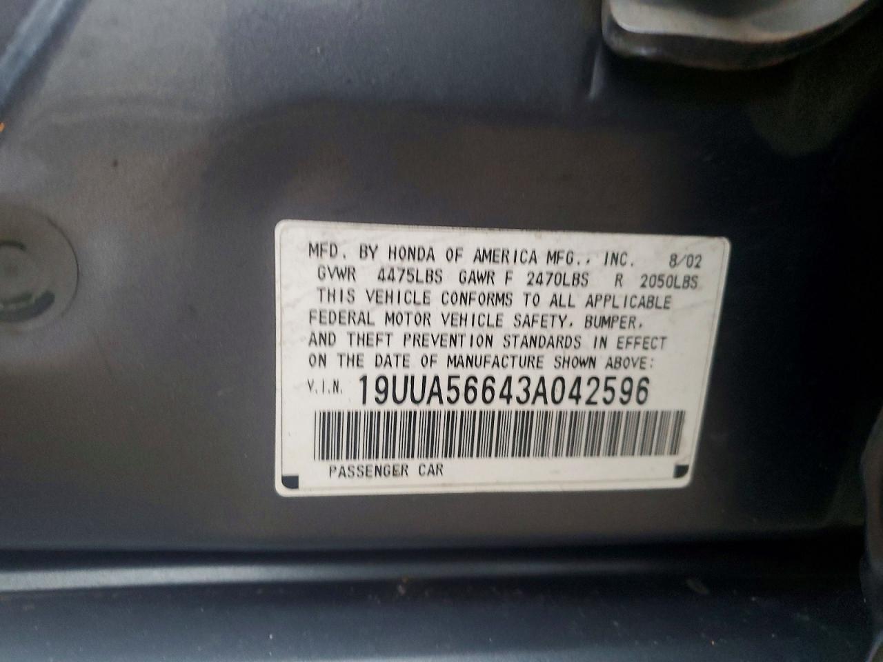 2003 ACURA 3.2TL photo 12