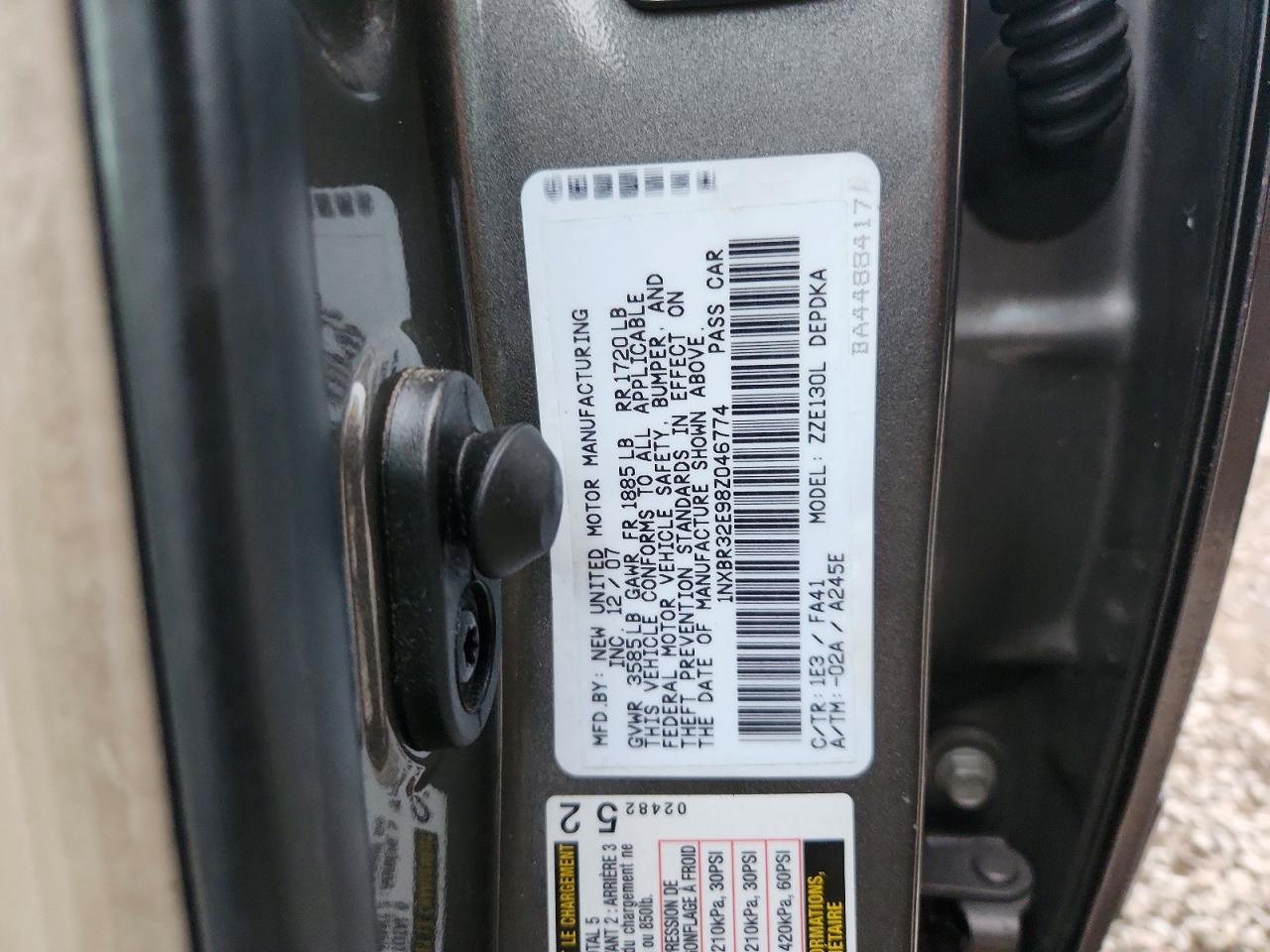 2008 TOYOTA COROLLA CE photo 13