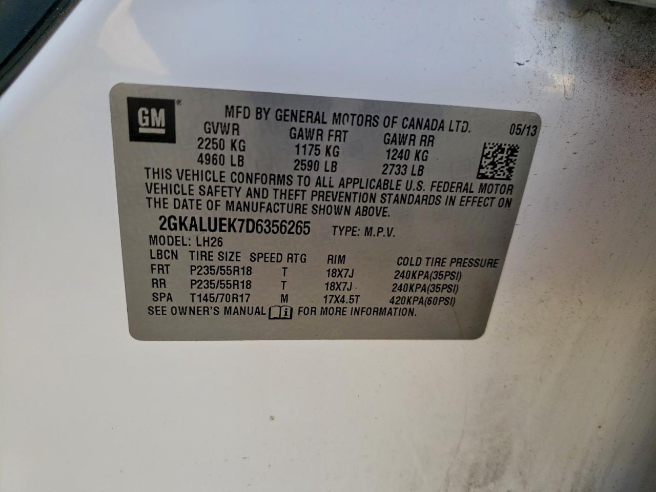 2013 GMC TERRAIN SLT photo 37