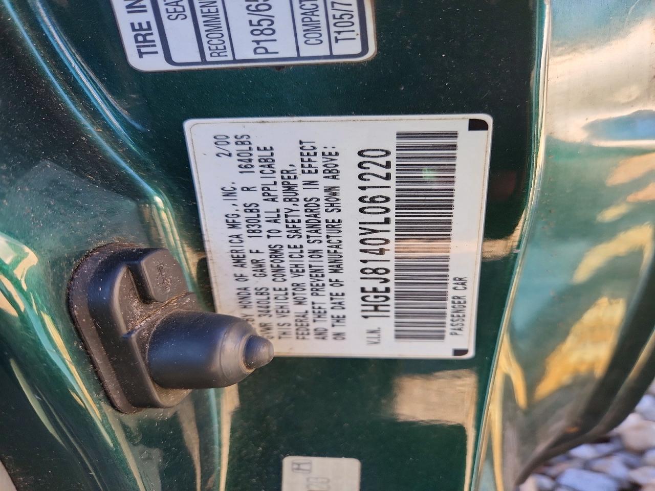2000 HONDA CIVIC EX photo 23