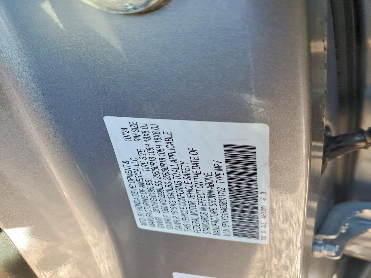 2025 HONDA PILOT EXL photo 25
