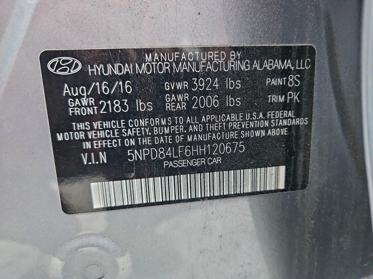 2017 HYUNDAI ELANTRA SE photo 12
