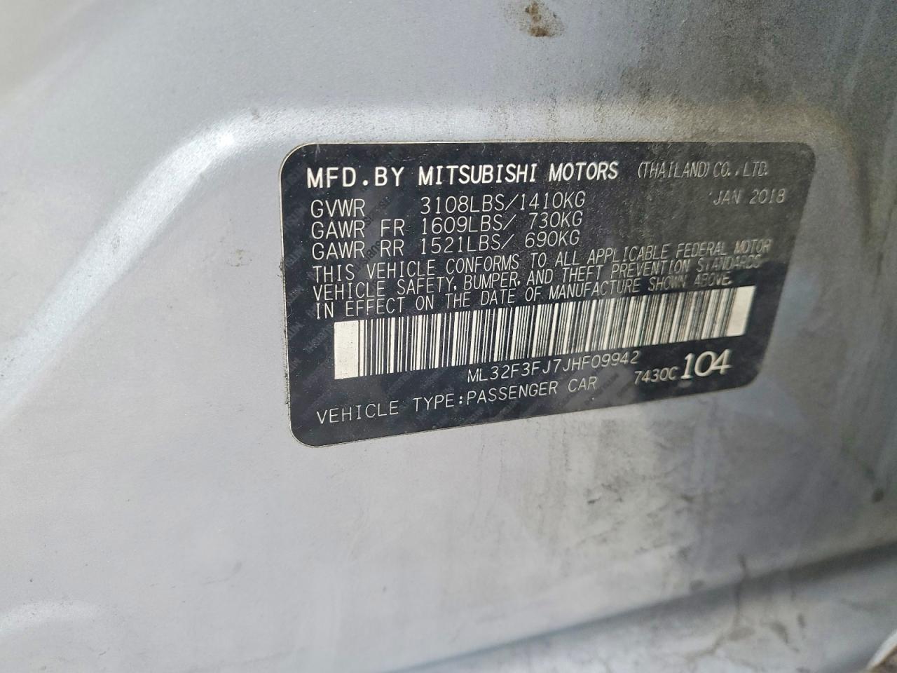 2018 MITSUBISHI MIRAGE G4 ES photo 12