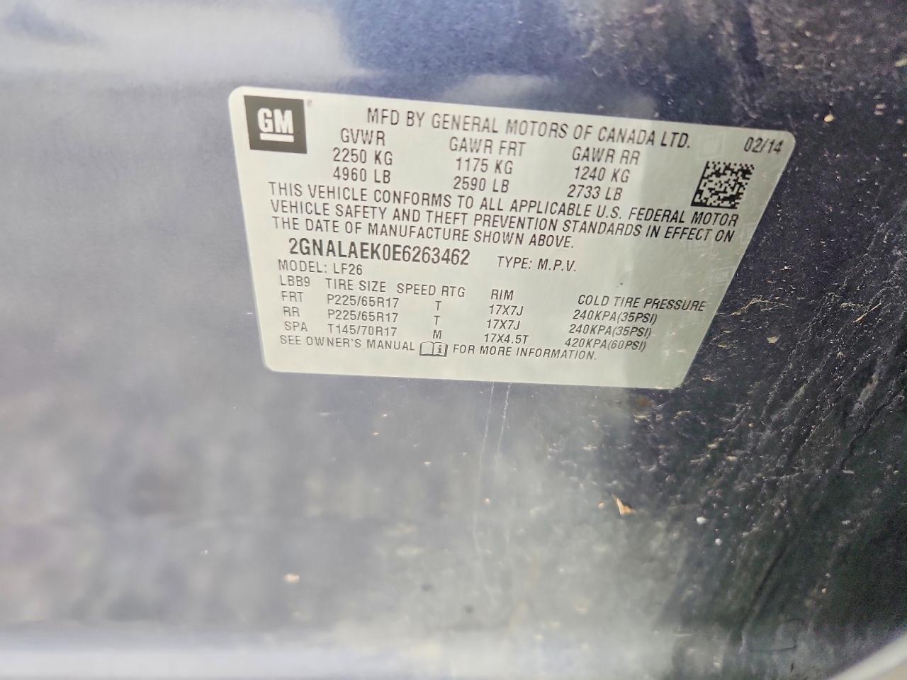 2014 CHEVROLET EQUINOX LS photo 27