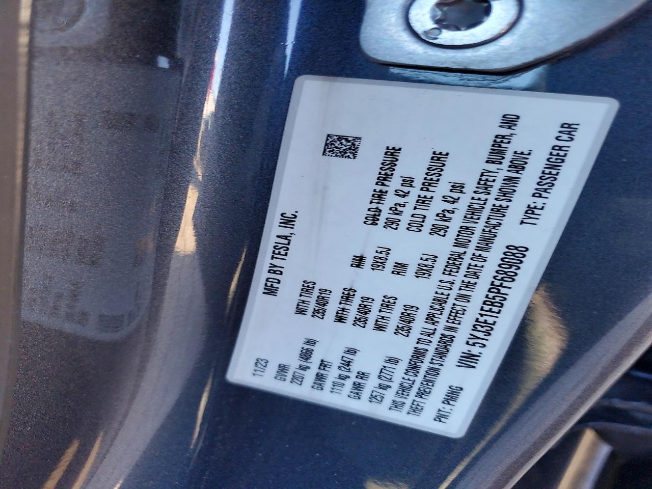 2023 TESLA MODEL 3 photo 12