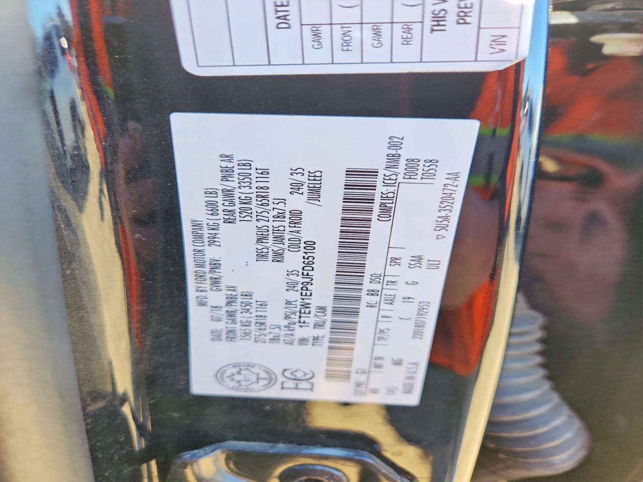 2018 FORD F150 SUPERCREW photo 12