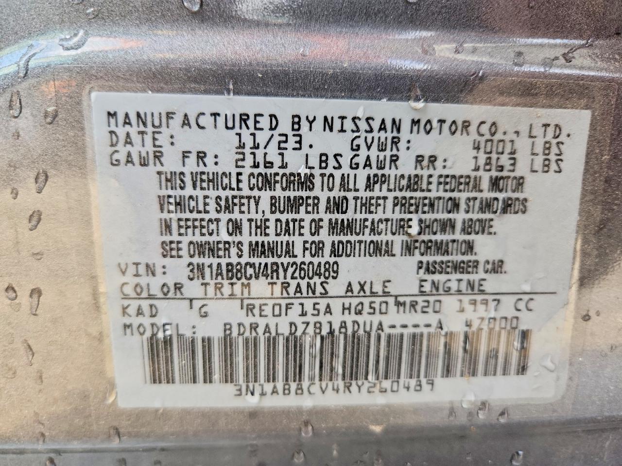 2024 NISSAN SENTRA SV photo 25