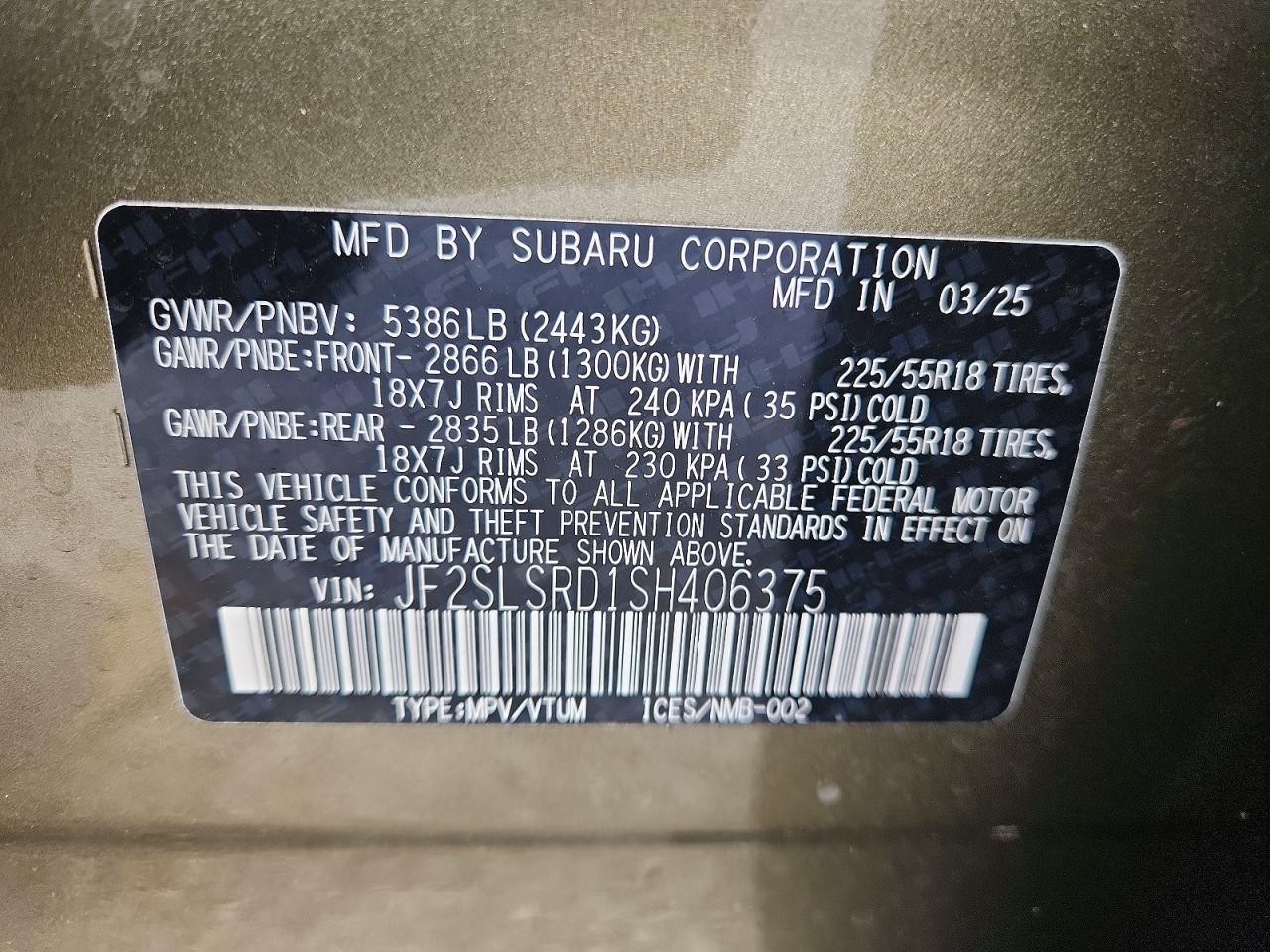 2025 SUBARU FORESTER LIMITED photo 14