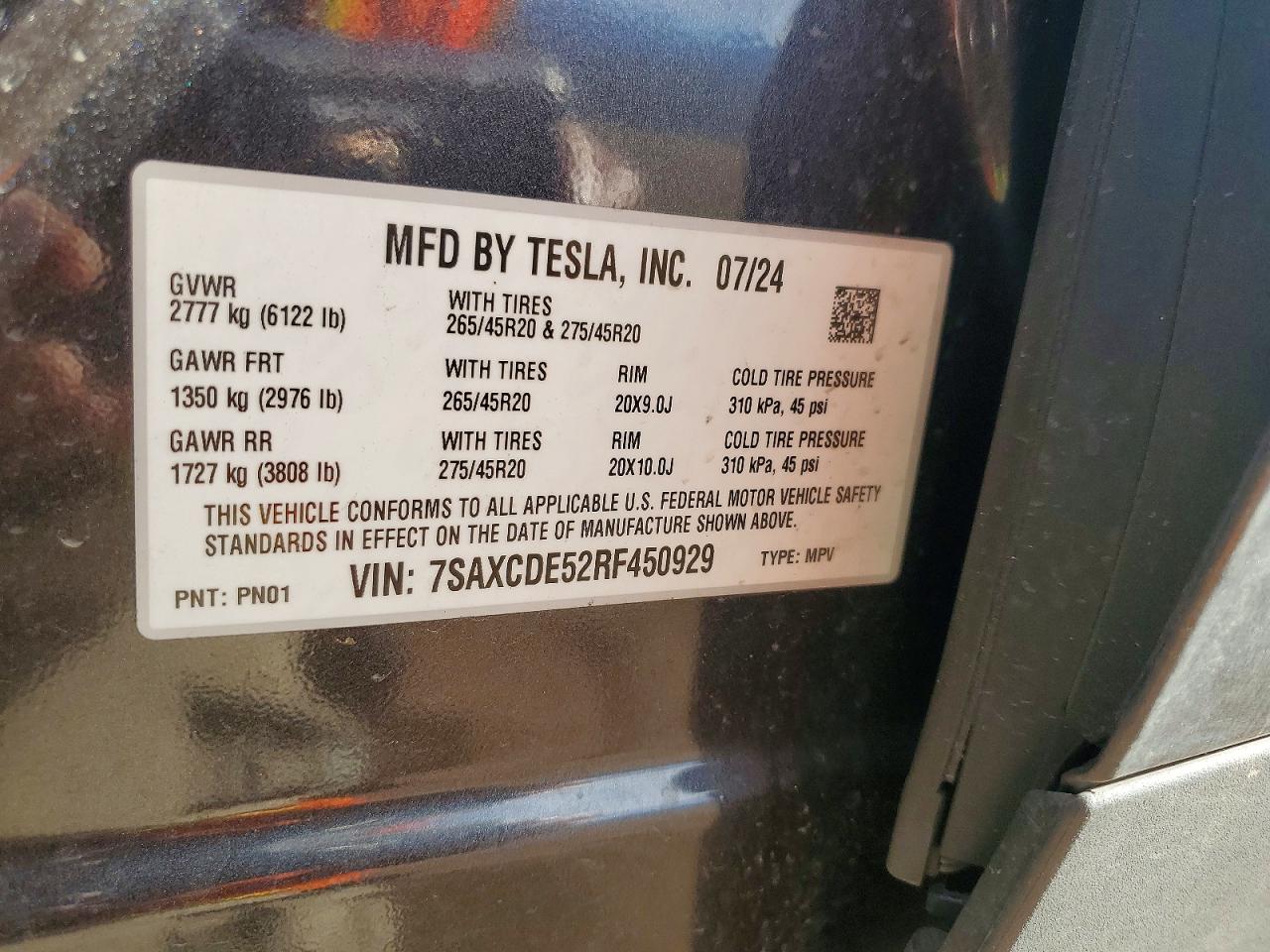 2024 TESLA MODEL X photo 12