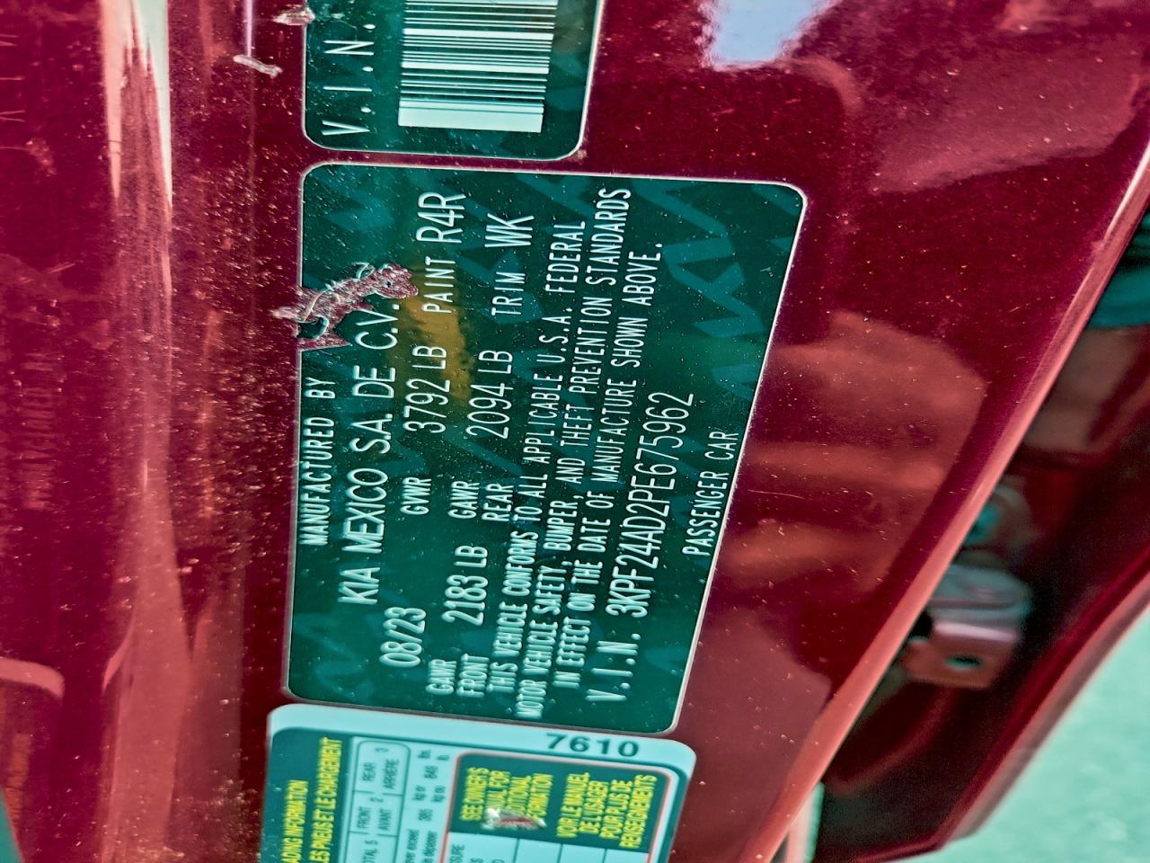 2023 KIA FORTE LX photo 34