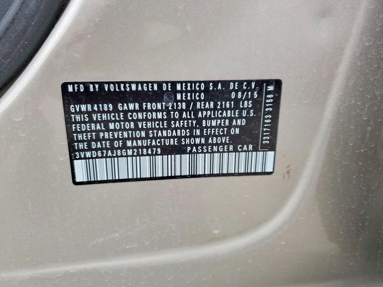 2016 VOLKSWAGEN JETTA SE photo 13