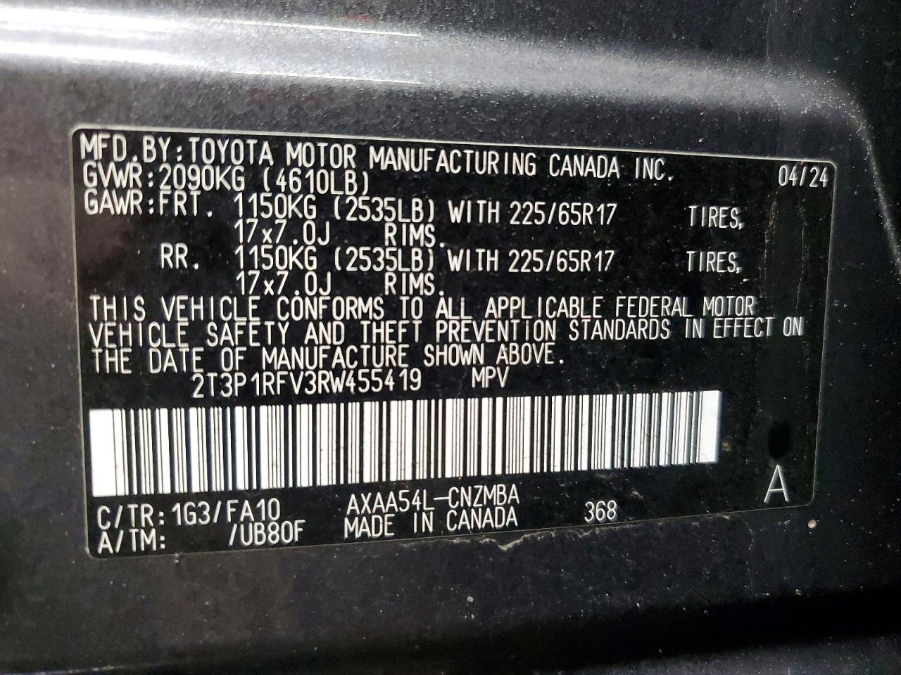 2024 TOYOTA RAV4 XLE photo 13