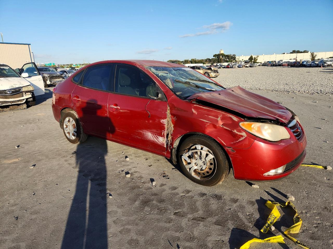 2010 HYUNDAI ELANTRA BLUE photo 4