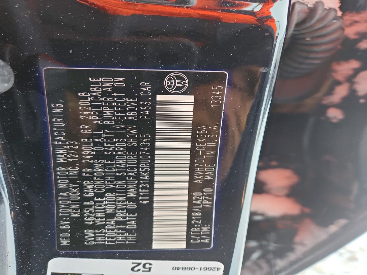 2024 TOYOTA CAMRY XLE photo 12