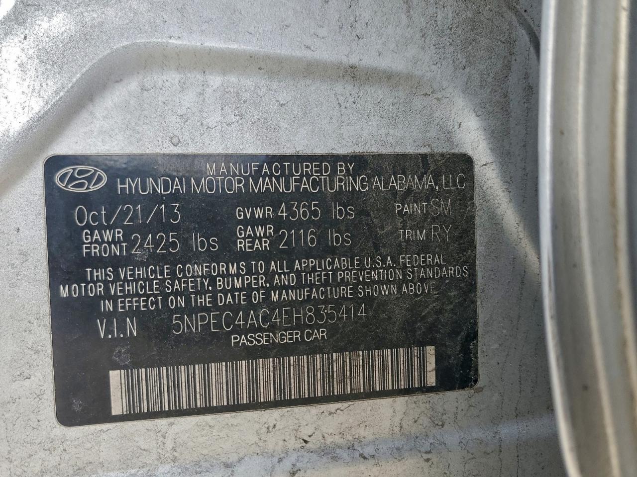 2014 HYUNDAI SONATA SE photo 12