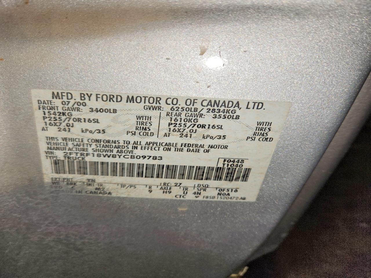 2000 FORD F150 photo 12