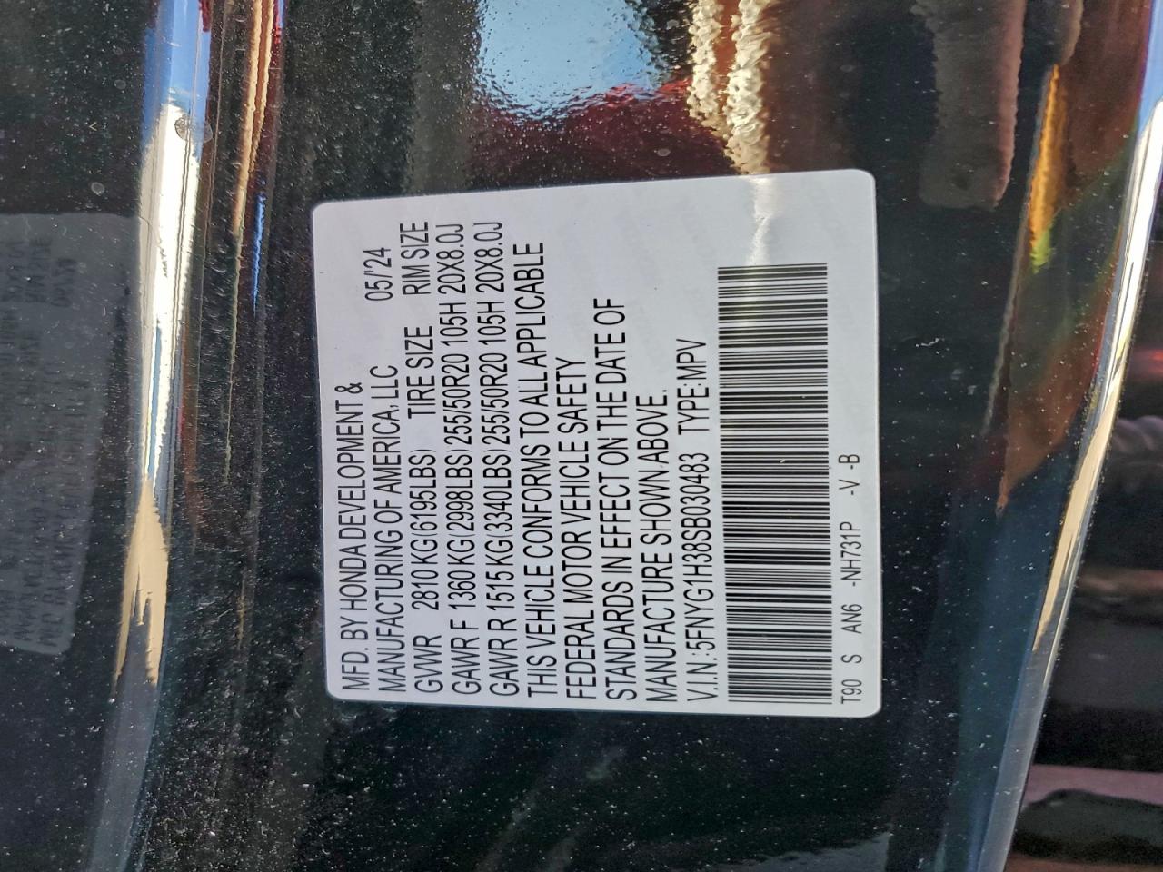 2025 HONDA PILOT SPORT photo 13