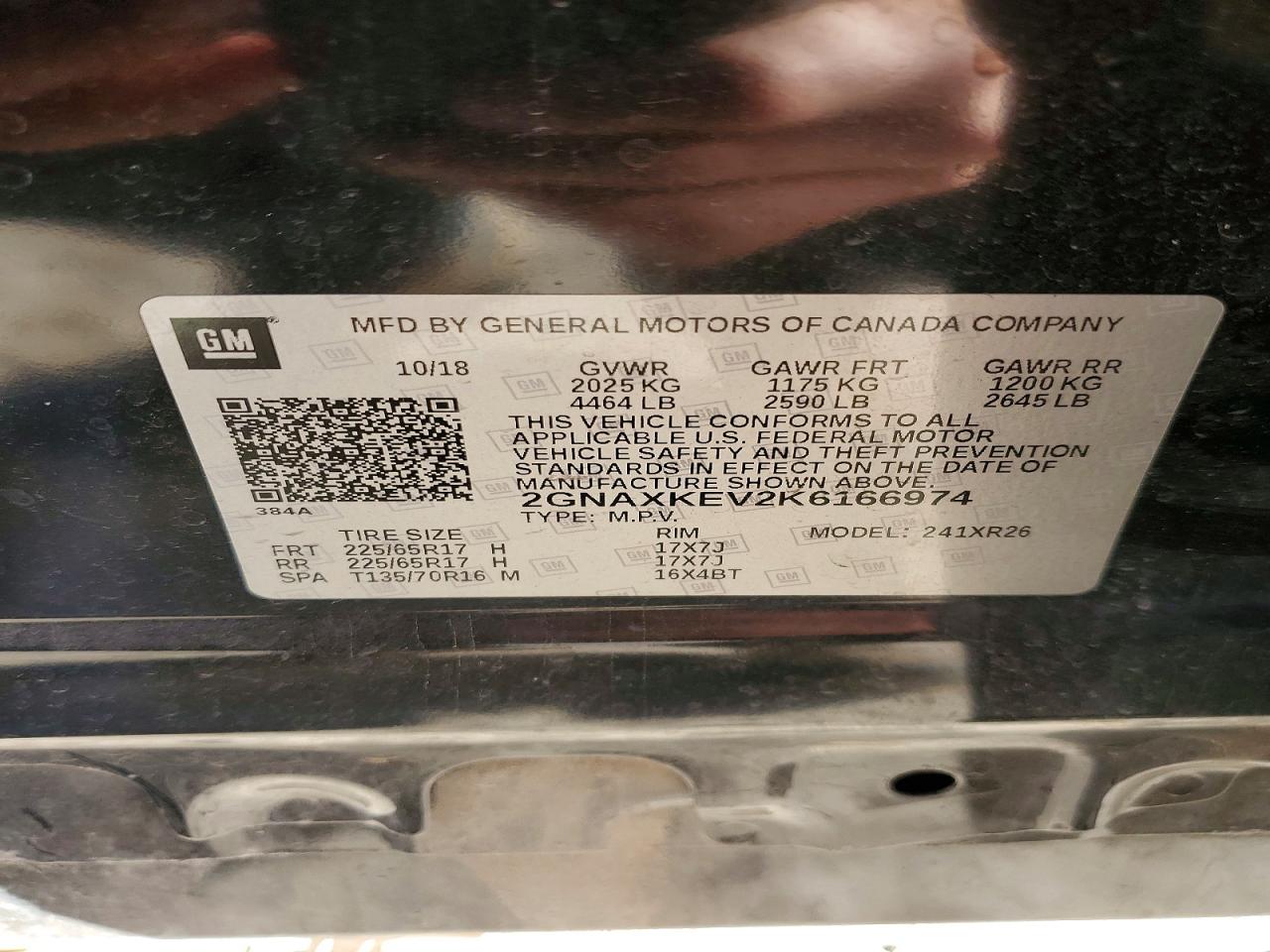 2019 CHEVROLET EQUINOX LT photo 14