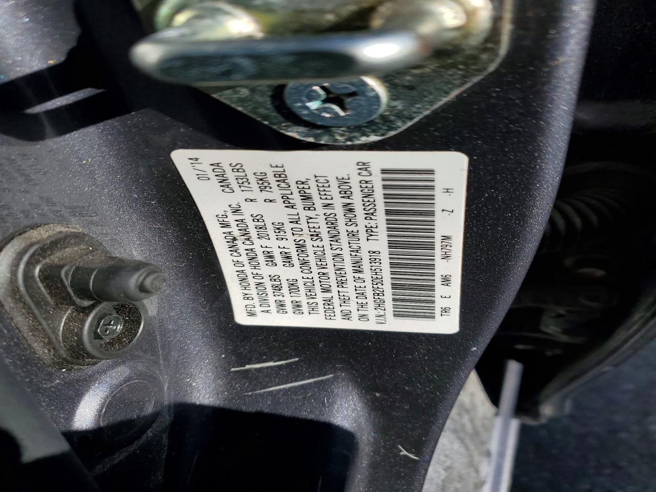 2014 HONDA CIVIC LX photo 12