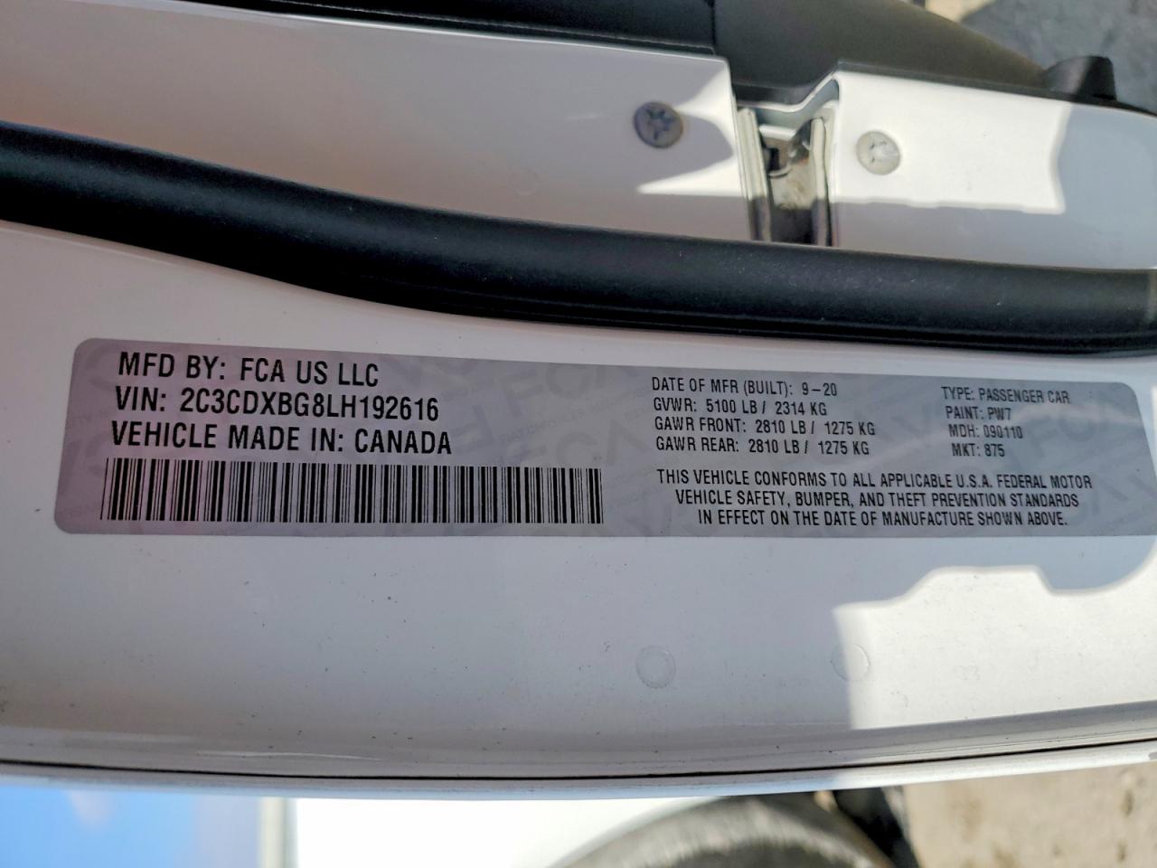 2020 DODGE CHARGER SXT photo 12