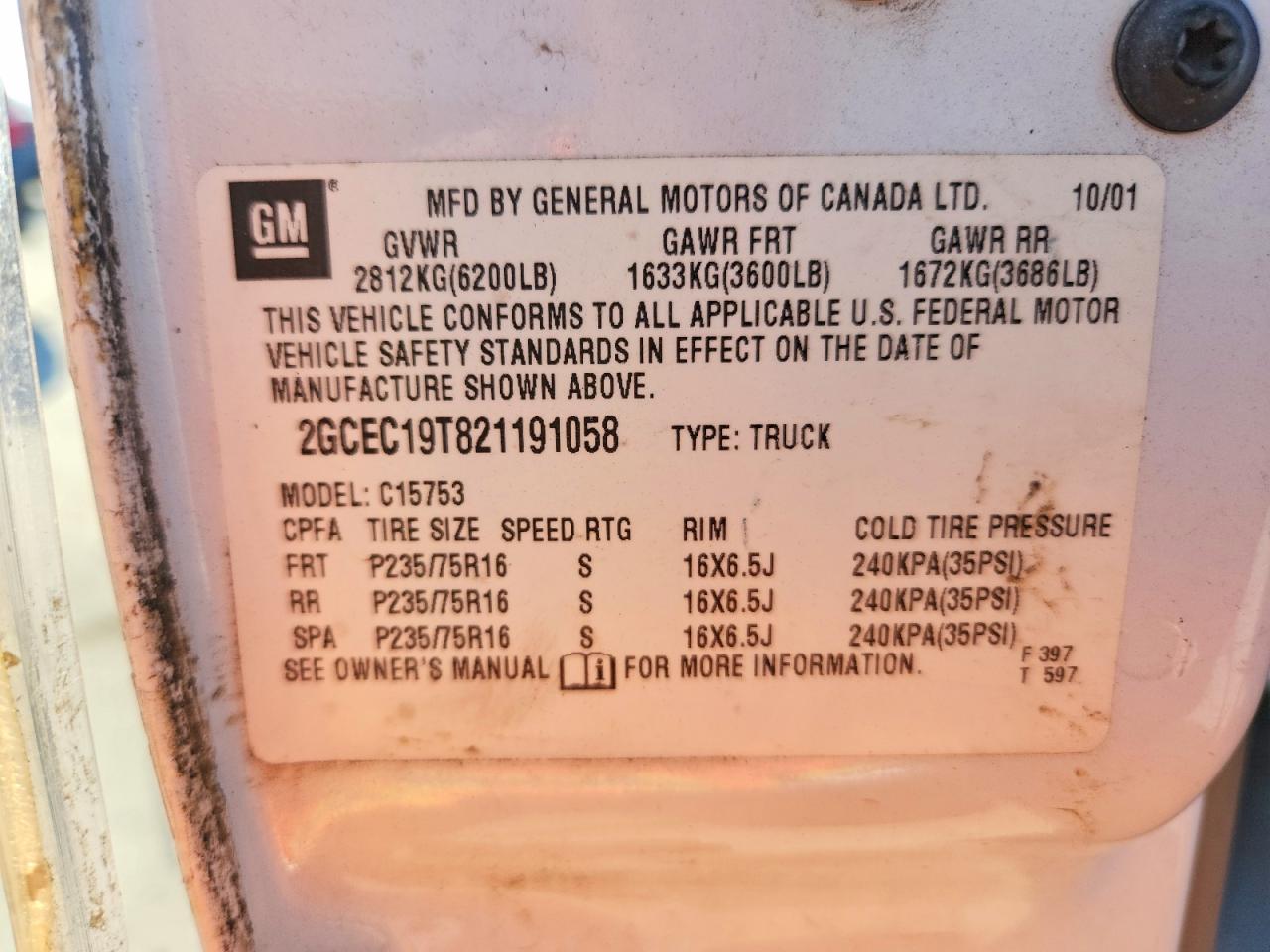 2002 CHEVROLET SILVERADO C1500 photo 13