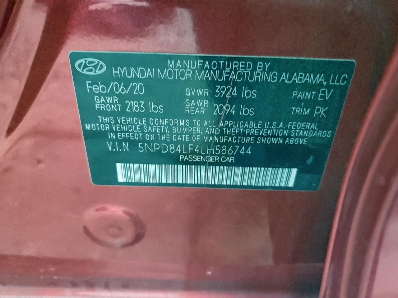 2020 HYUNDAI ELANTRA SEL photo 12