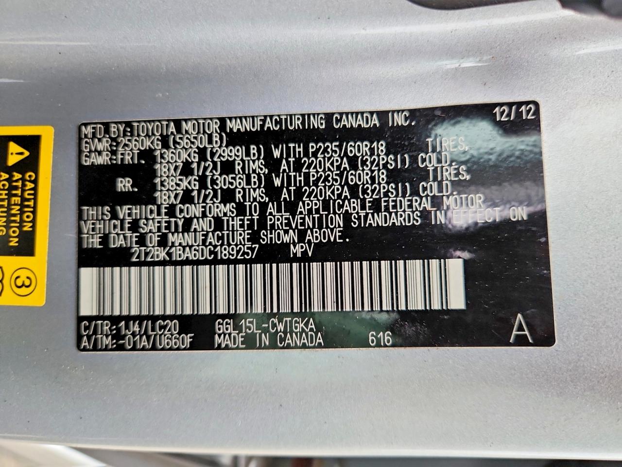 2013 LEXUS RX 350 BASE photo 13