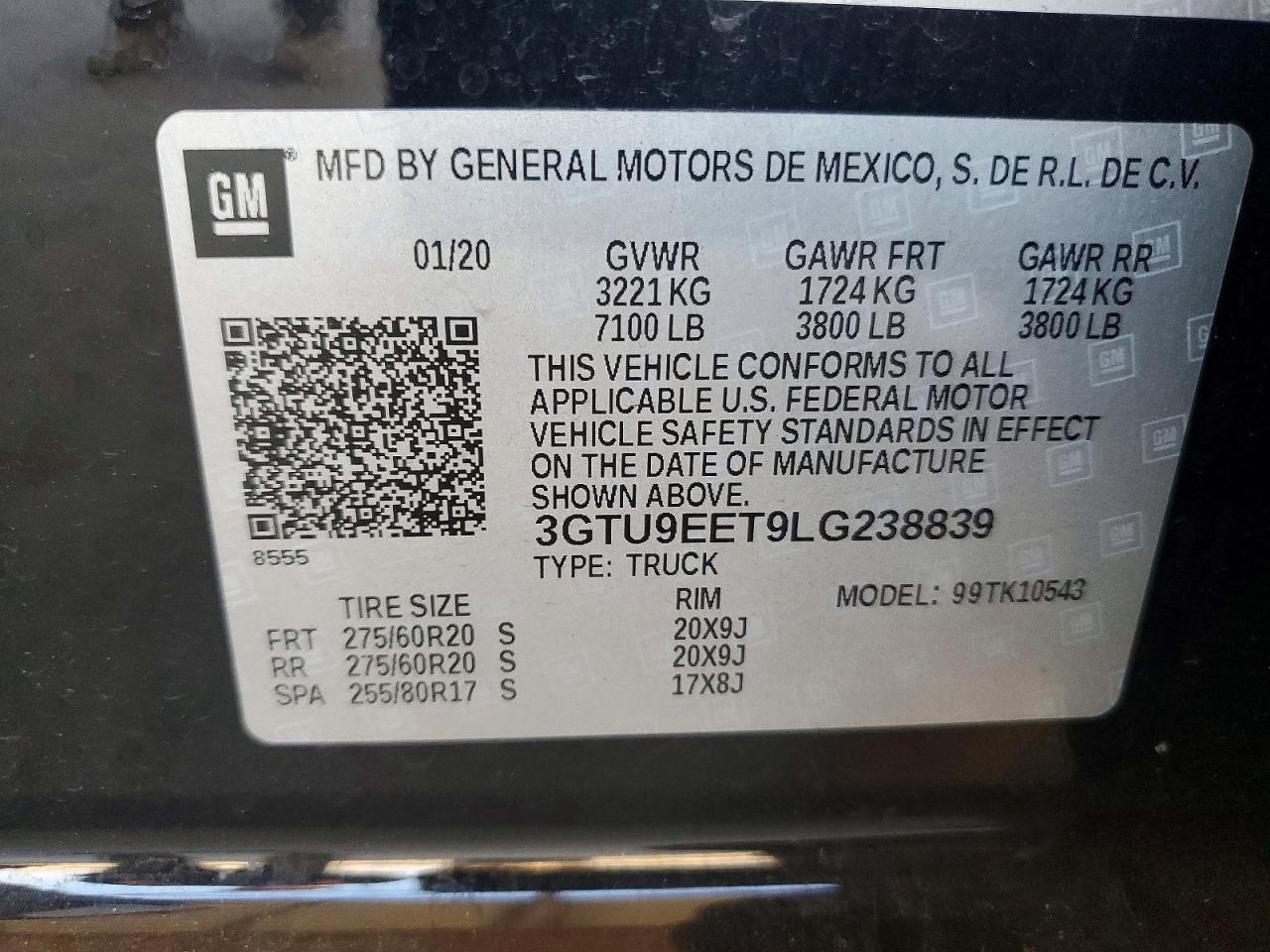 2020 GMC SIERRA K1500 AT4 photo 12