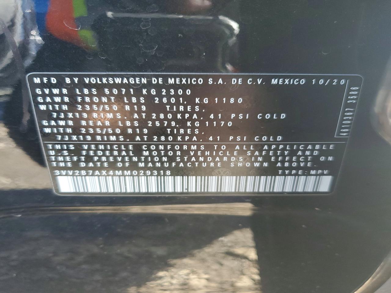 2021 VOLKSWAGEN TIGUAN SE photo 13