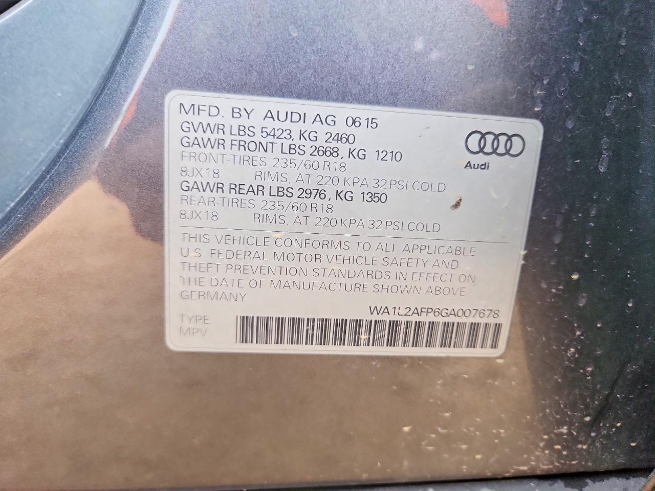 2016 AUDI Q5 PREMIUM PLUS photo 12