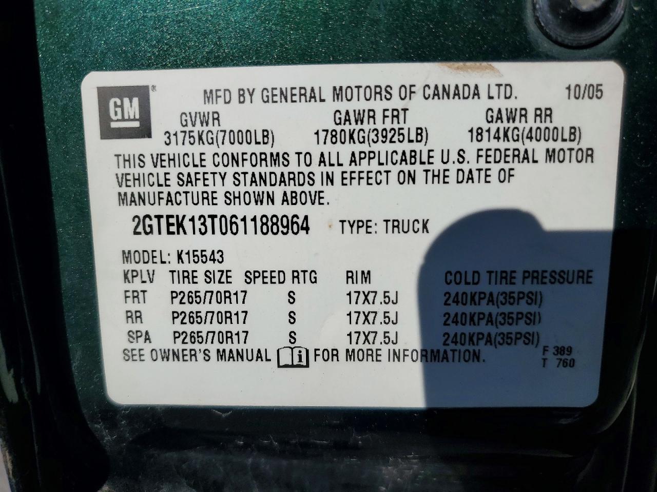 2006 GMC NEW SIERRA K1500 photo 12