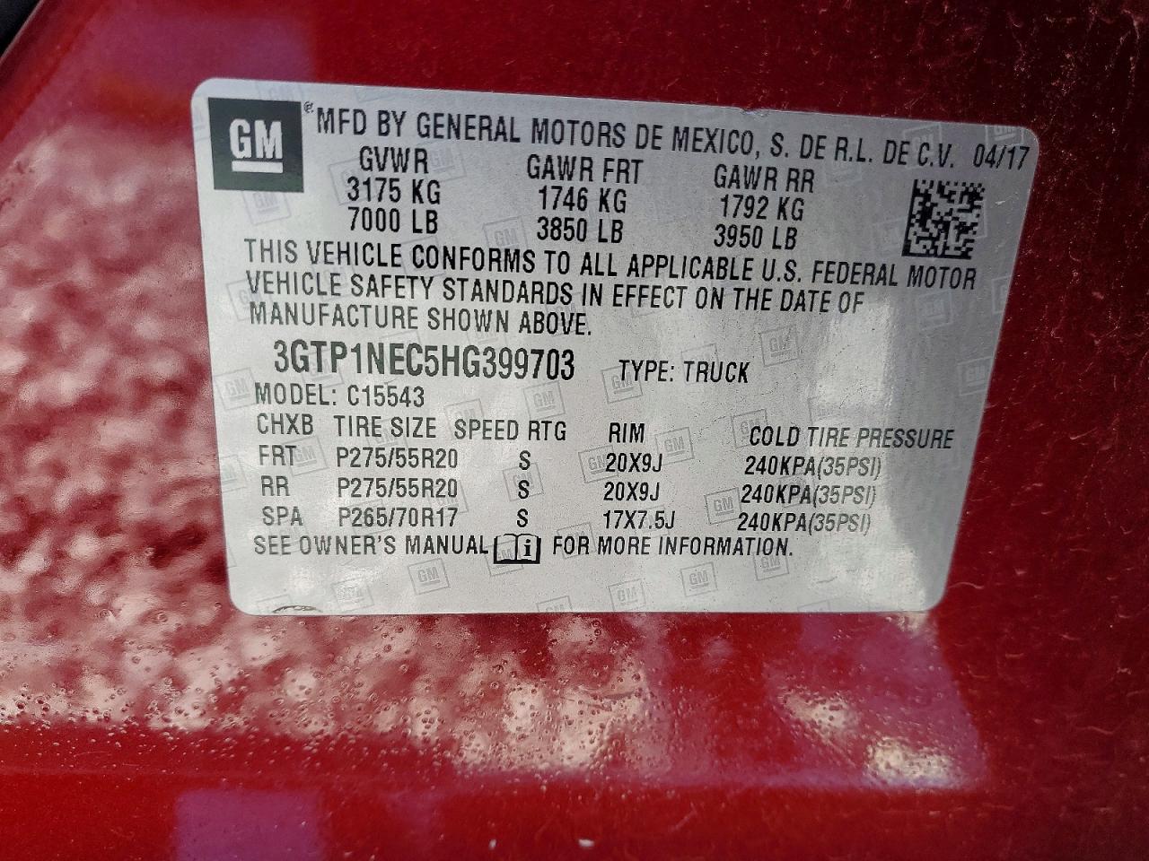 2017 GMC SIERRA C1500 SLT photo 12