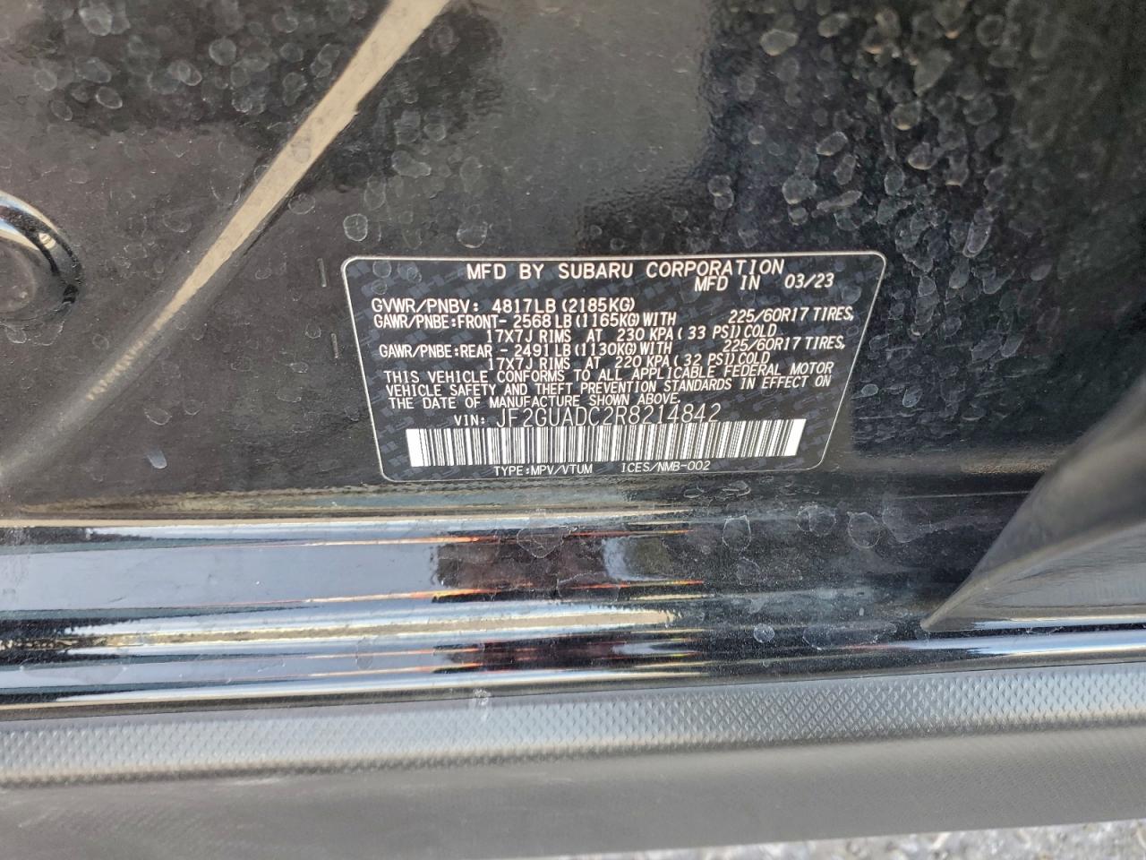 2024 SUBARU CROSSTREK PREMIUM photo 12
