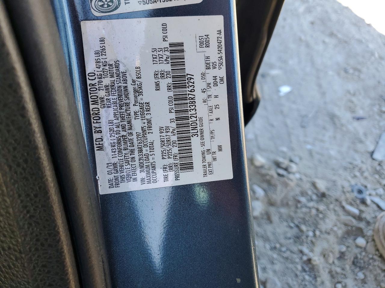 2011 LINCOLN MKZ HYBRID photo 13