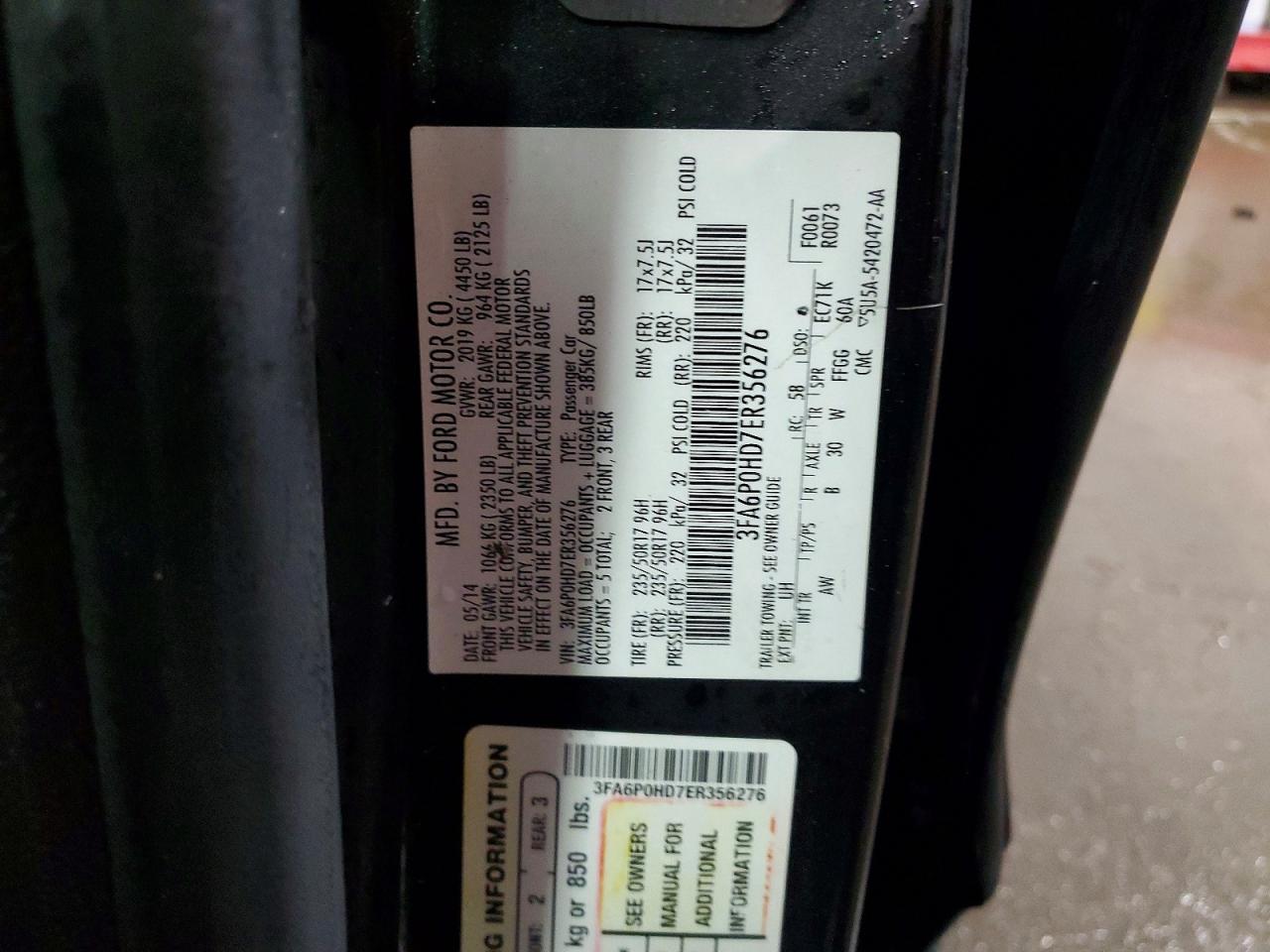 2014 FORD FUSION SE photo 12