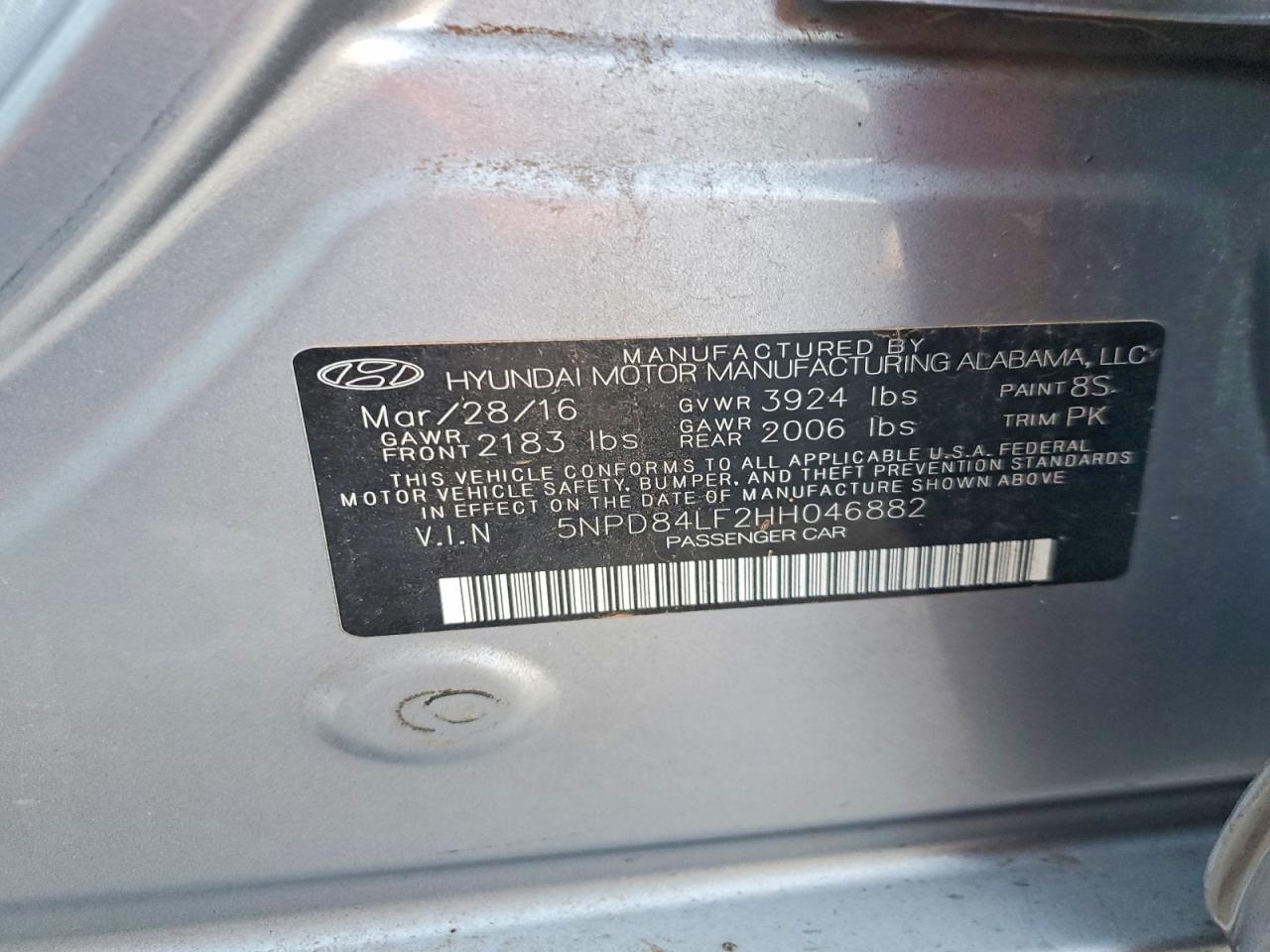 2017 HYUNDAI ELANTRA SE photo 12