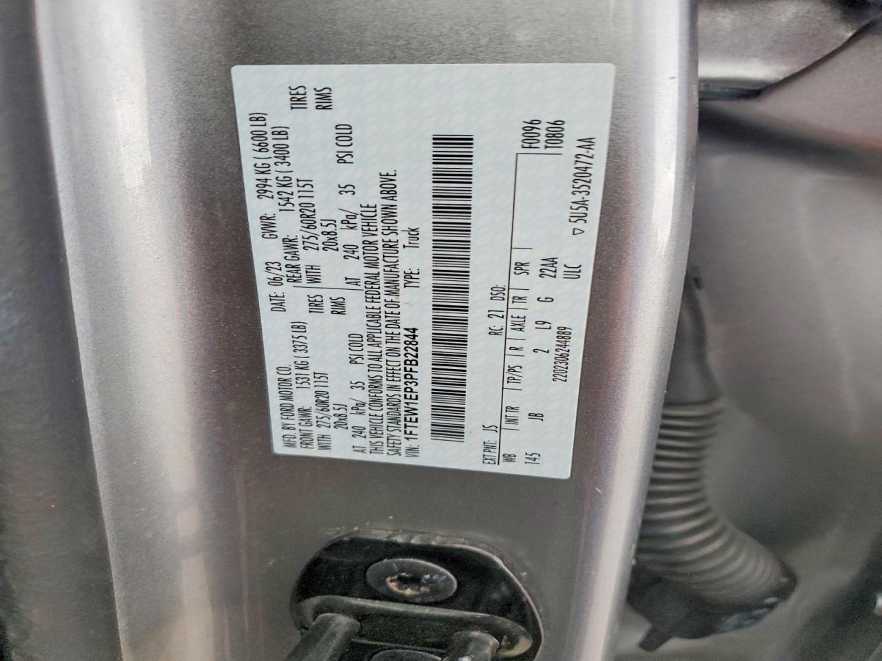 2023 FORD F150 SUPERCREW photo 12