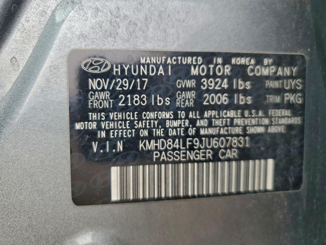 2018 HYUNDAI ELANTRA SEL photo 12