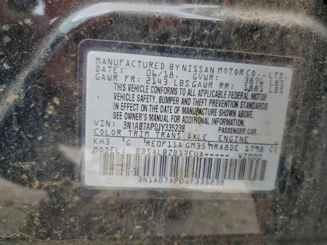 2018 NISSAN SENTRA S photo 13