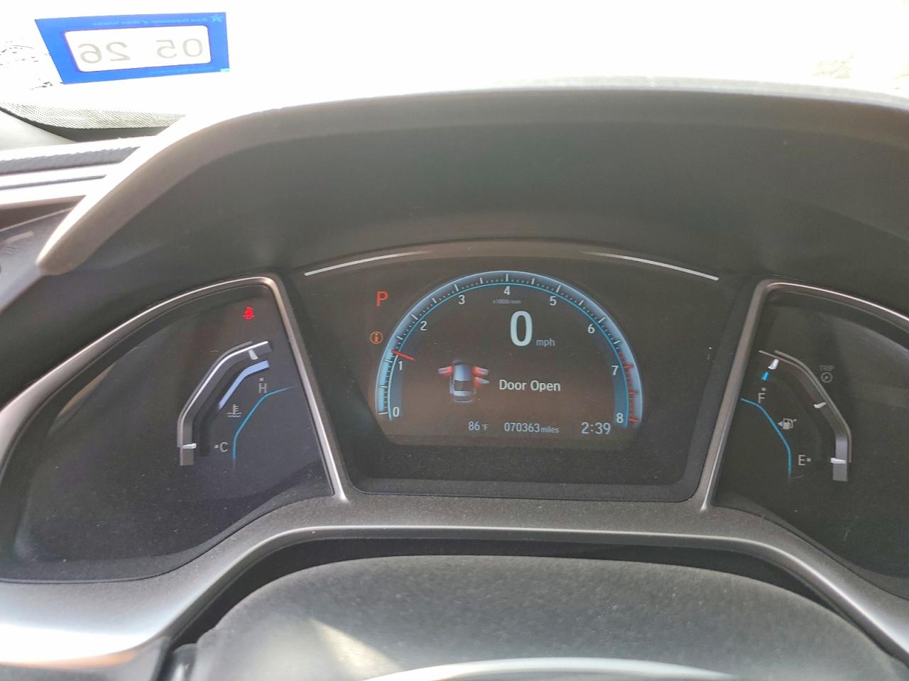 2016 HONDA CIVIC photo 9