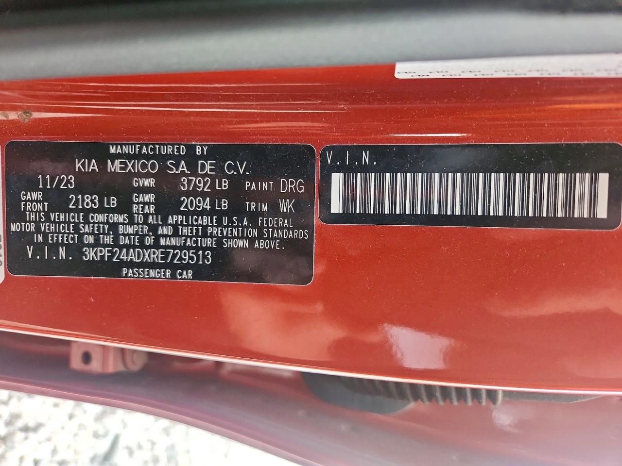 2024 KIA FORTE LX photo 13