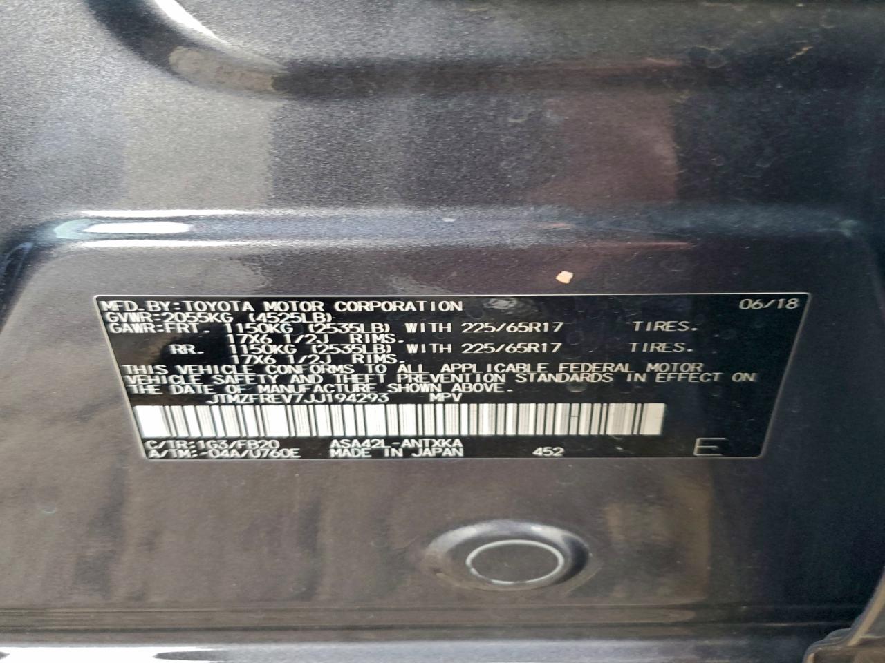 2018 TOYOTA RAV4 LE photo 13