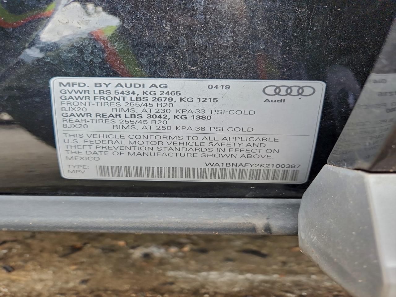 2019 AUDI Q5 PREMIUM PLUS photo 13