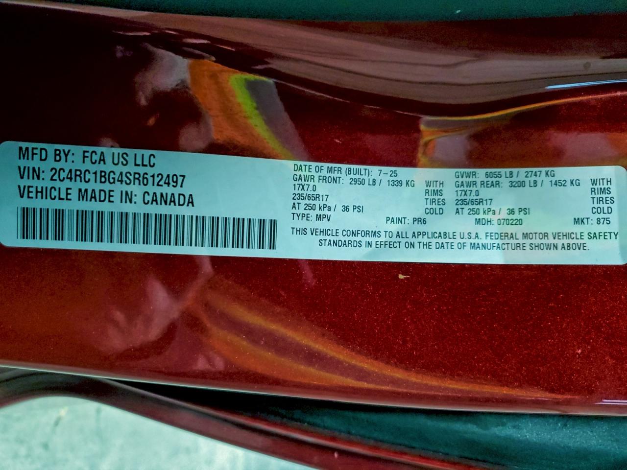 2025 CHRYSLER PACIFICA SELECT photo 14