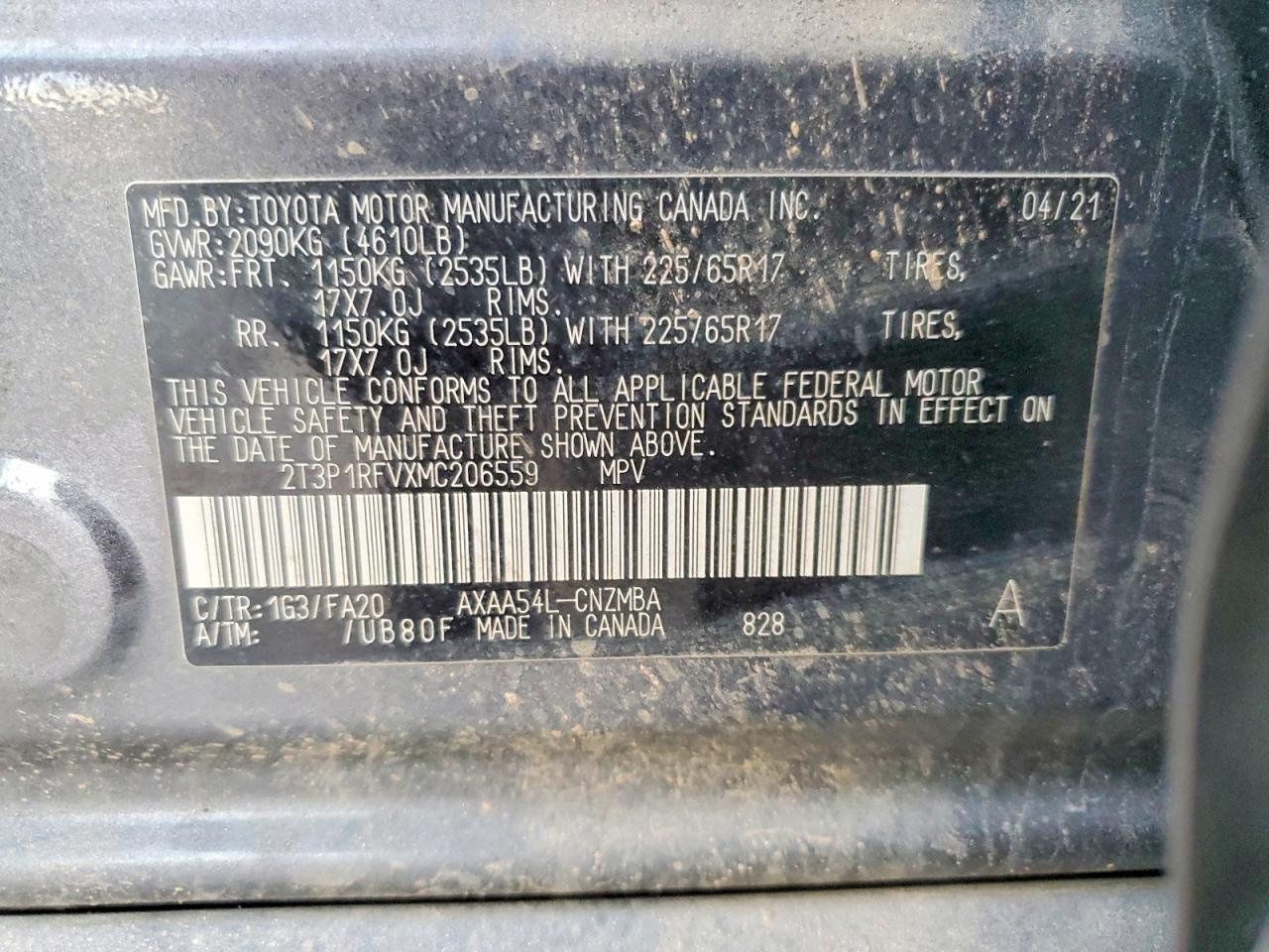 2021 TOYOTA RAV4 XLE photo 13