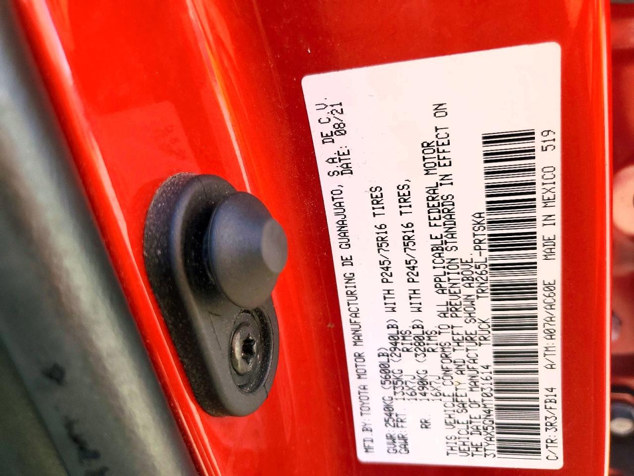 2021 TOYOTA TACOMA DOUBLE CAB photo 13